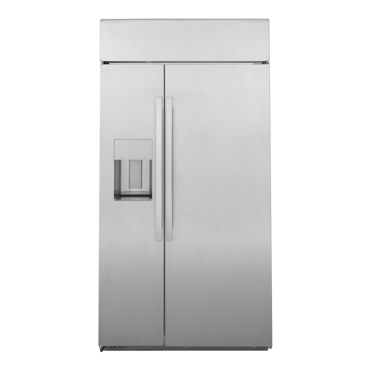 GE Profile Series 42" Smart Built-In Side-by-Side Refrigerator with Dispenser - Stainless Steel