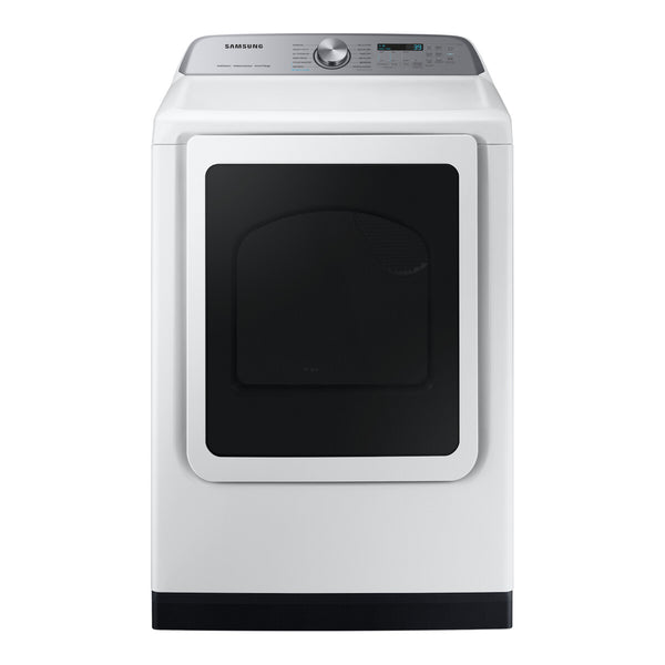 Samsung Top Load Electric Dryer Steam Sanitize+ Sensor Dry, 7.4 cu. ft. - White