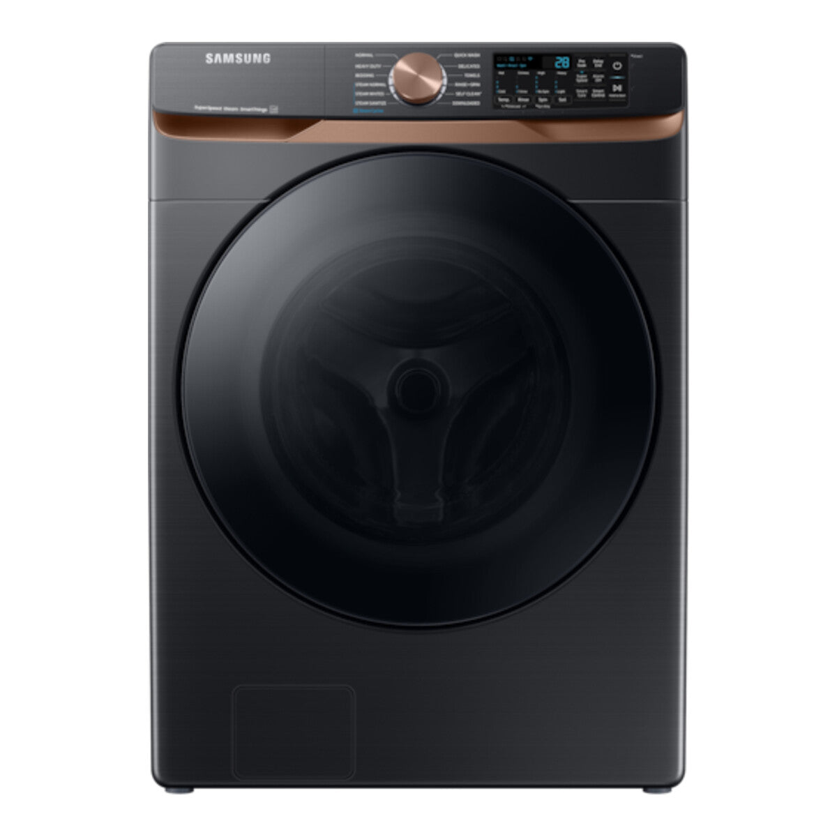 Samsung Front Load Washer Super Speed Wash Steam Wash, 5.0 cu. ft. - Brushed Black