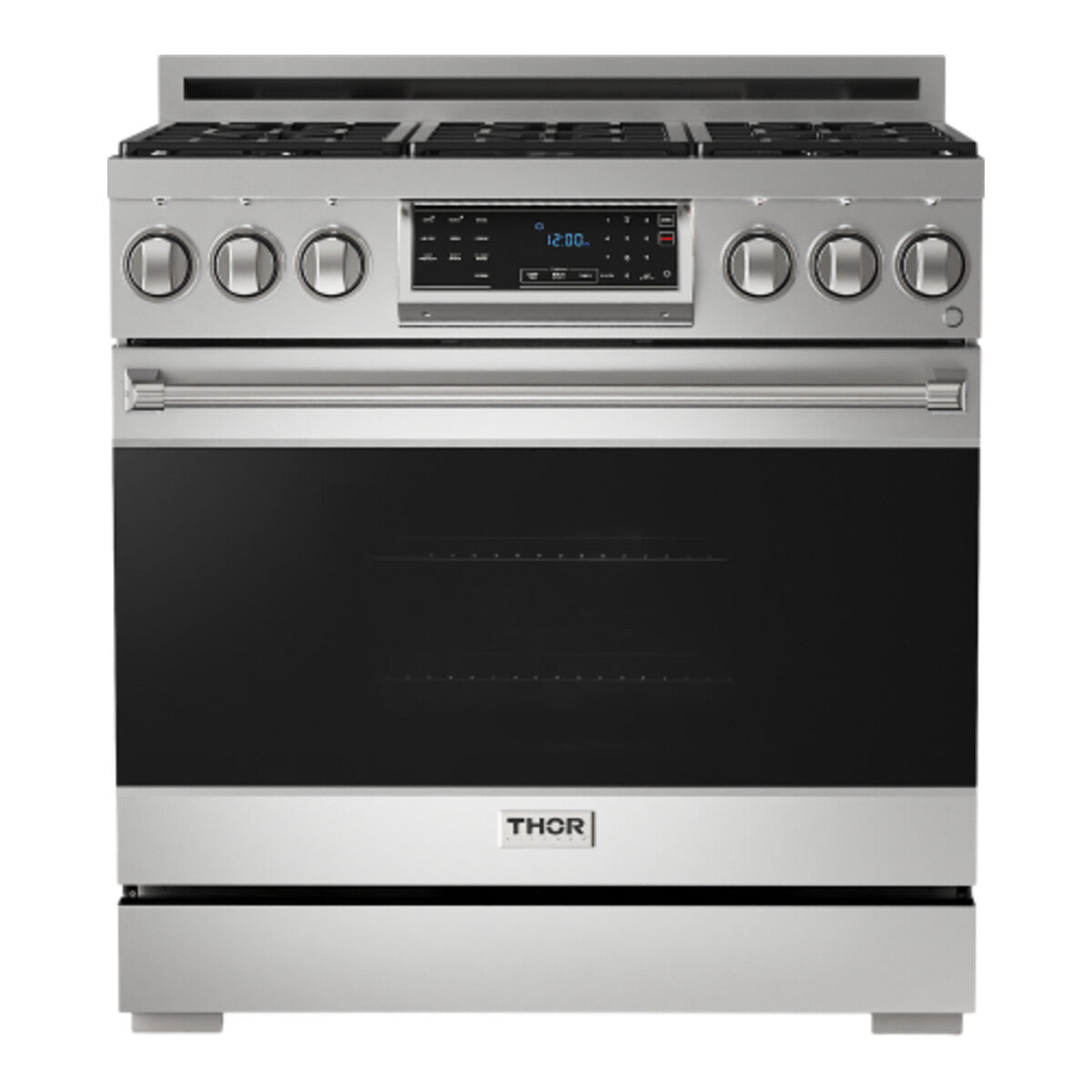 Thor 36 Inch Professional Gas Range with Tilt Panel Touch Control in Stainless Steel, Gordon Ramsay Series – RSG36