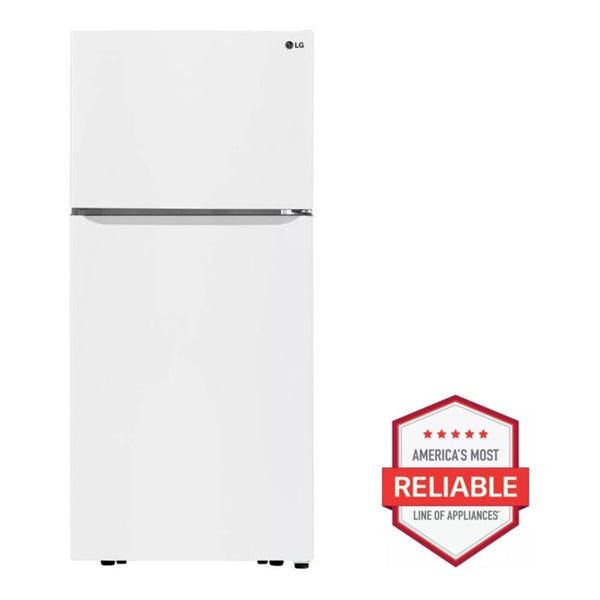 LG 20 cu. ft. Top Freezer Refrigerator - Smooth White