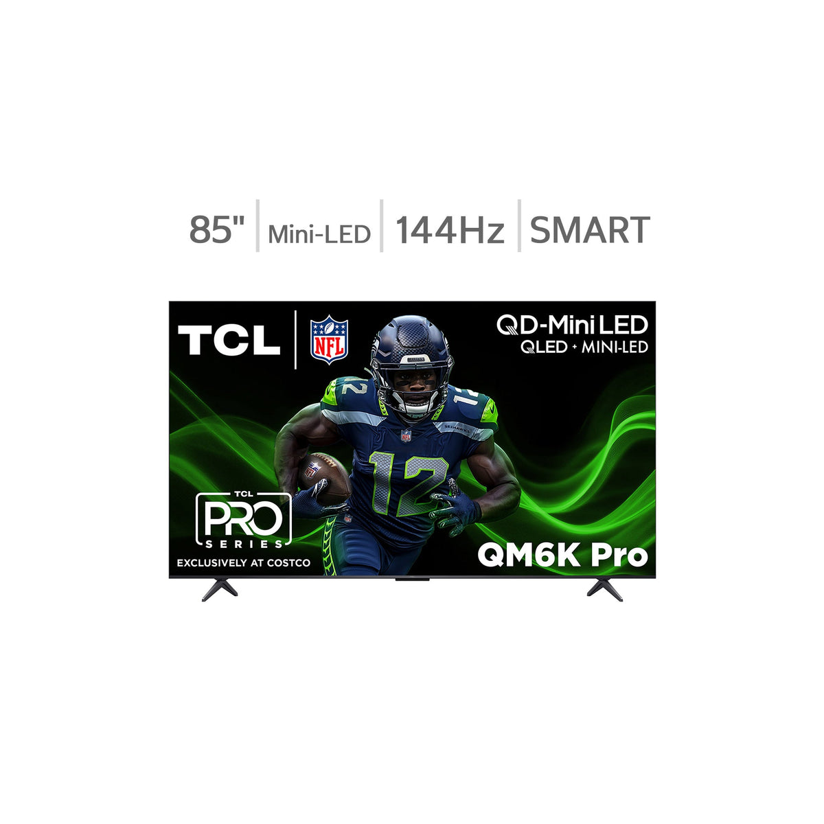TCL 85QM6K Pro 85-inch QD-Mini LED television - stock product photo