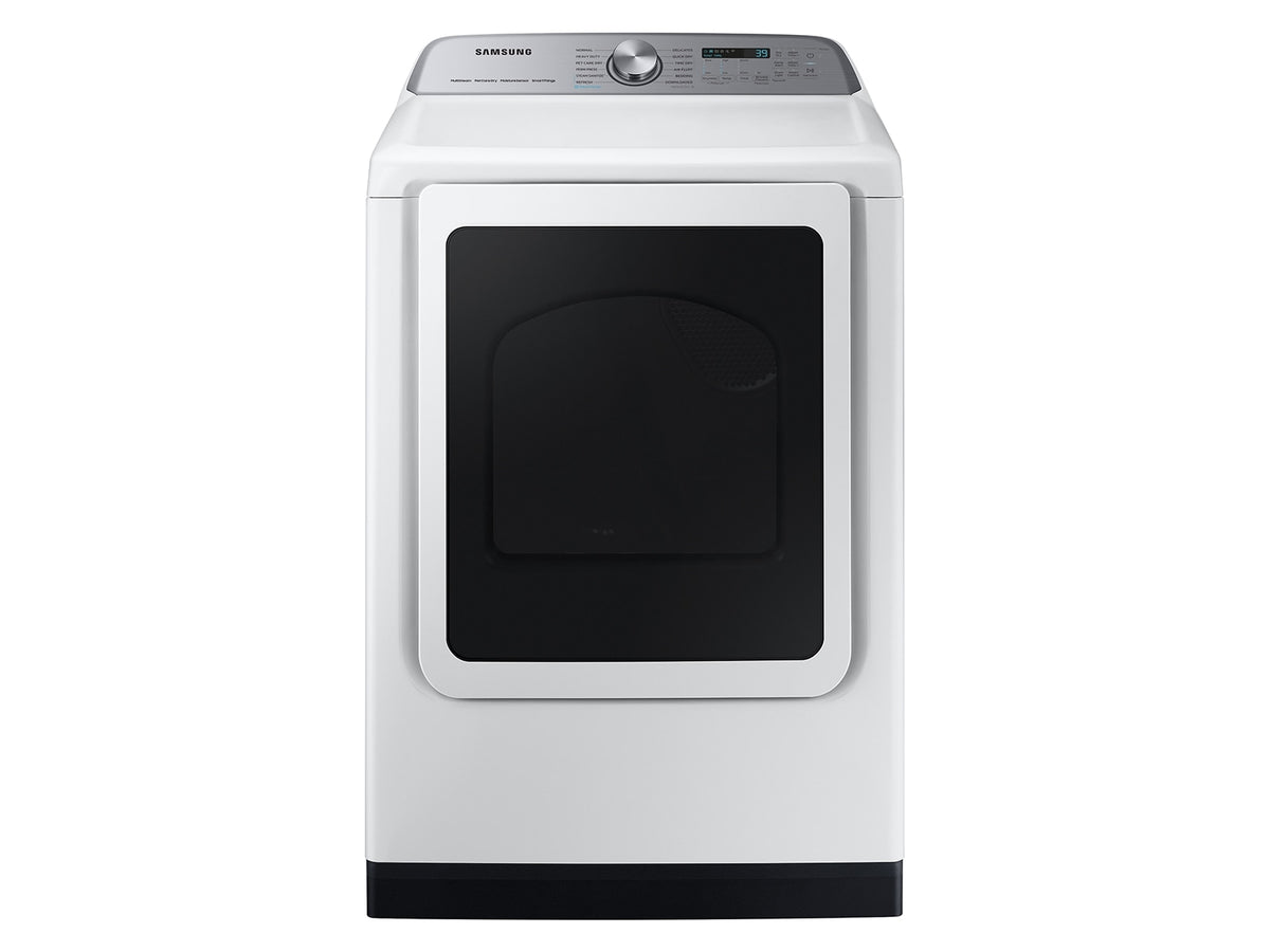 Samsung Top Load Gas Dryer Steam Sanitize+ Sensor Dry, 7.4 cu. ft. - White