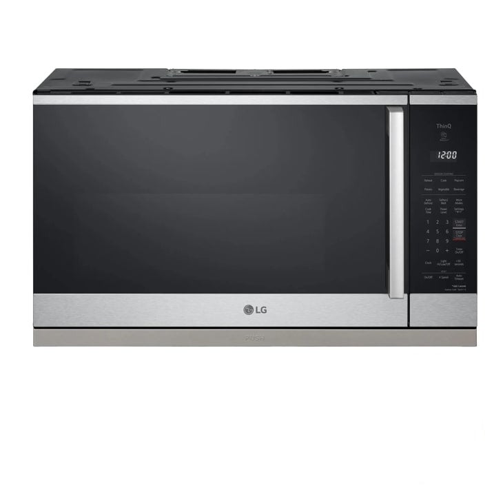 LG 2.1 cu. ft. Smart Over-the-Range Microwave Oven with ExtendaVent 2.0 & EasyClean - Stainless Steel