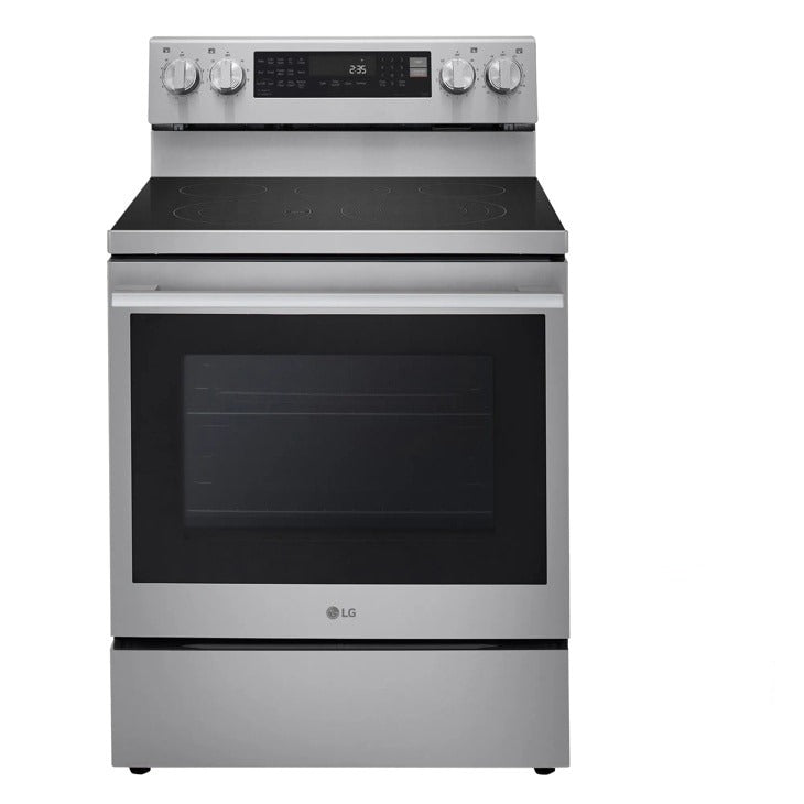 LG 6.3 cu. ft. Smart Wi-Fi Enabled ProBake Convection Electric Range with Air Fry & EasyClean - Stainless Steel (LREN6325XE)
