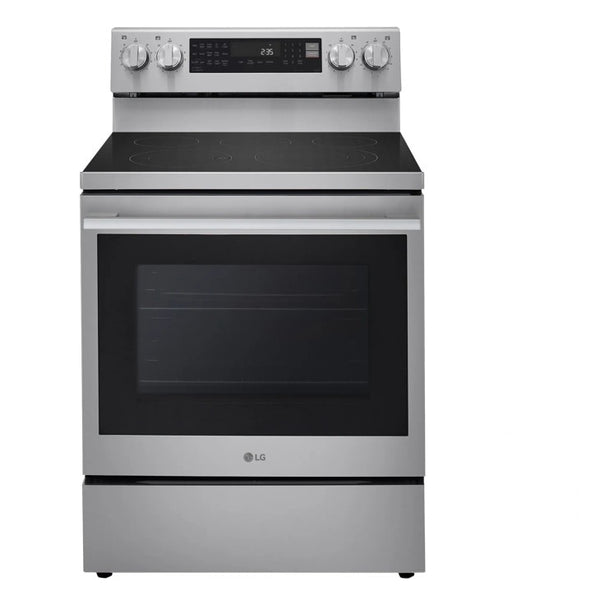 LG 6.3 cu. ft. Smart Wi-Fi Enabled ProBake Convection Electric Range with Air Fry & EasyClean - Stainless Steel (LREN6325XE)