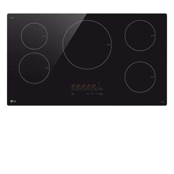 LG 36 Inch Smart Induction Cooktop with UltraHeat 4.3kW Element - Black