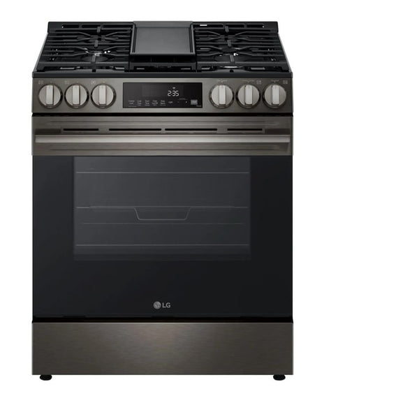 LG 5.8 cu. ft. Smart Gas Slide-in Range with Convection, Air Fry and EasyClean - Black Stainless Steel