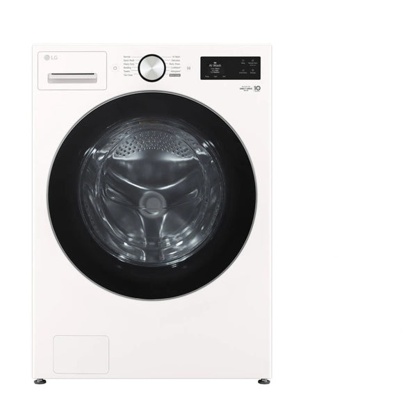 LG 5.0 cu. ft. Mega Capacity Smart Front Load Washer with TurboWash 360, AI Sensing and Hybrid Electronic Controls with LCD Display - Alpine White