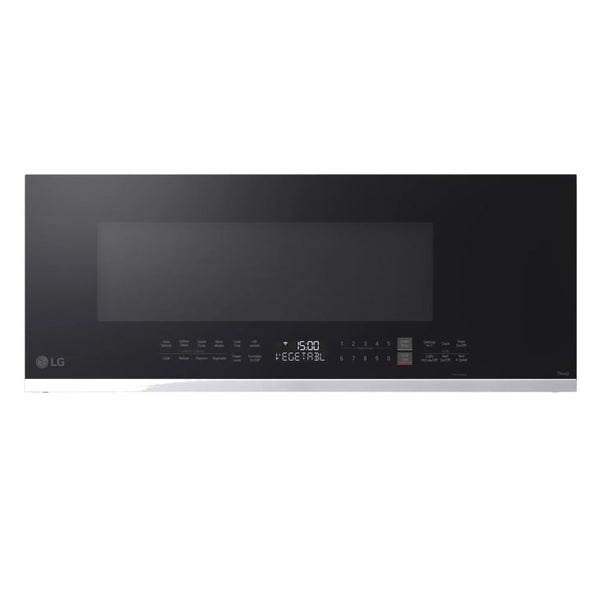 LG 1.3 cu. ft. Smart Low Profile Over-the-Range Microwave Oven with Sensor Cook - Print Proof Stainless Steel