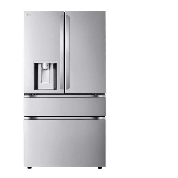 LG 25 cu. ft. Smart Counter-Depth MAX 4-Door French Door Refrigerator with Full-Convert Drawer - Print Proof Stainless Steel