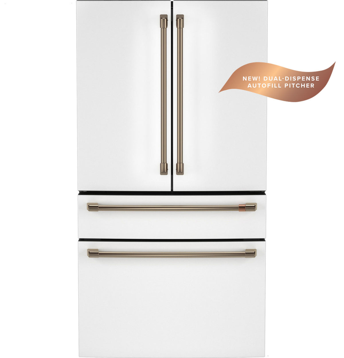 Café ENERGY STAR 28.7 cu. ft. Smart 4-Door French-Door Refrigerator With Dual-Dispense AutoFill Pitcher - Matte White