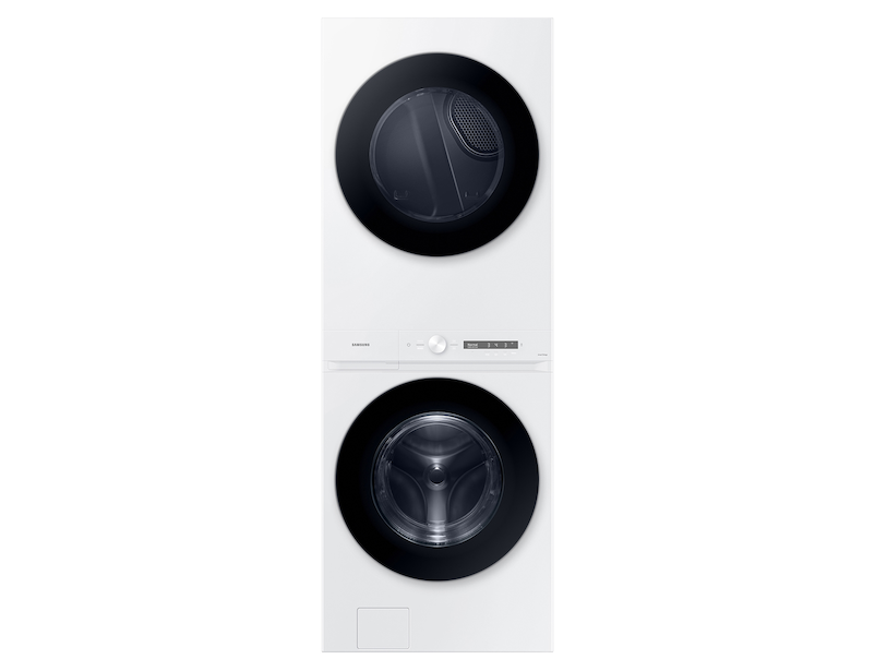 Samsung Bespoke AI Laundry Hub Easy Reach Control AI OptiWash + 4.6 cu. ft. Wash & 7.6 cu. ft. Dry - White (WH46DBH100EW)