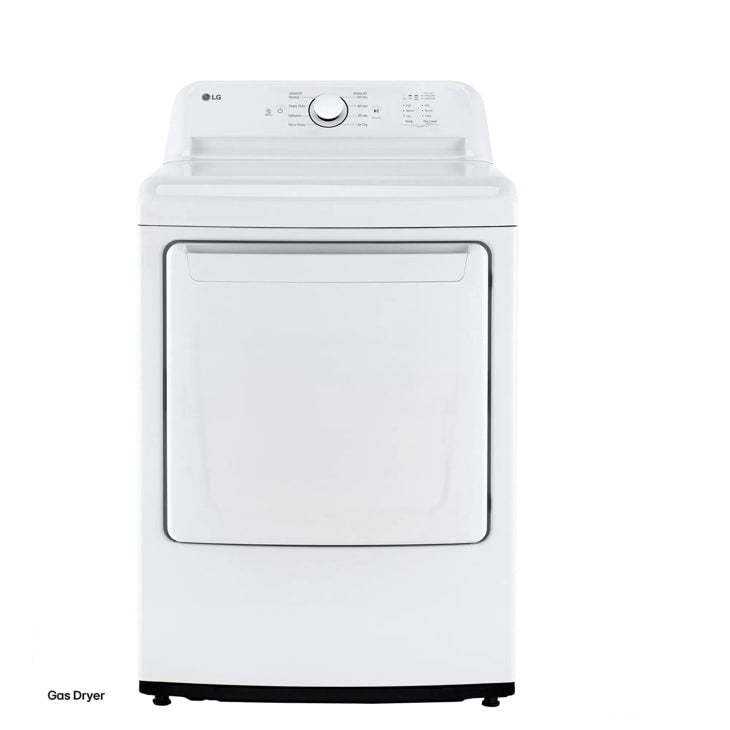LG 7.3 cu. ft. Rear Control Gas ENERGY STAR Dryer with Sensor Dry - White