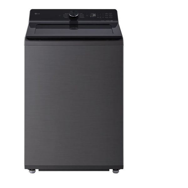 LG 5.0 cu. ft. Mega Capacity Smart Top Load Washer with Impeller, EasyUnload & AI Sensing - Platinum Black