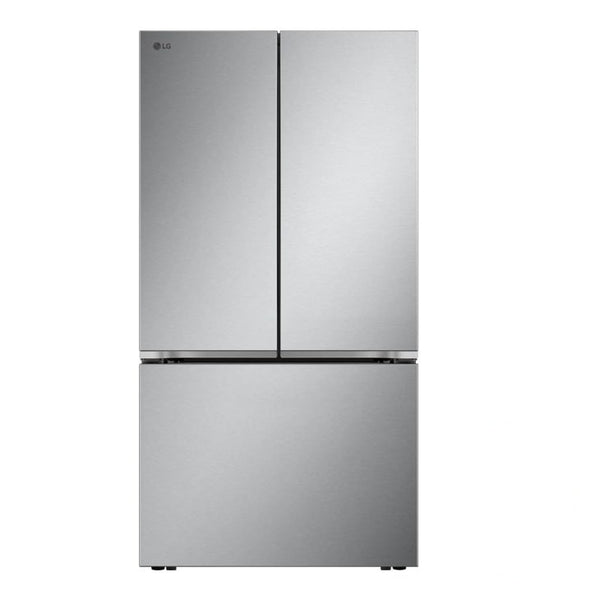 LG 25 cu. ft. Counter-Depth MAX with Zero Clearance 3-Door French Door Refrigerator with Thin Door Design - Stainless Steel