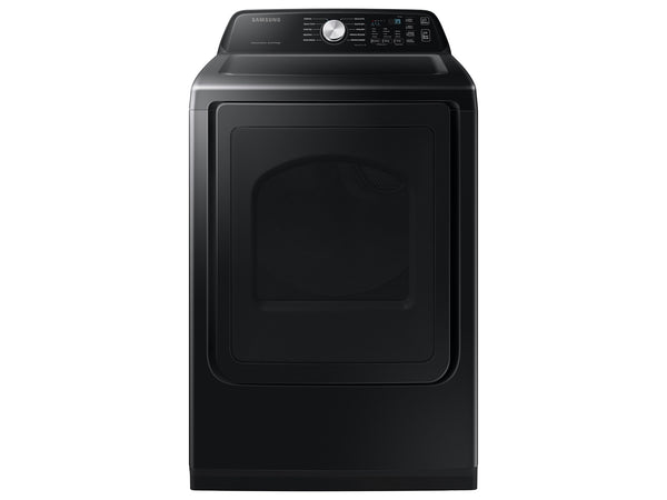 Samsung Top Load Gas Dryer Wi-Fi & SmartThings Sensor Dry, 7.4 cu. ft. - Black