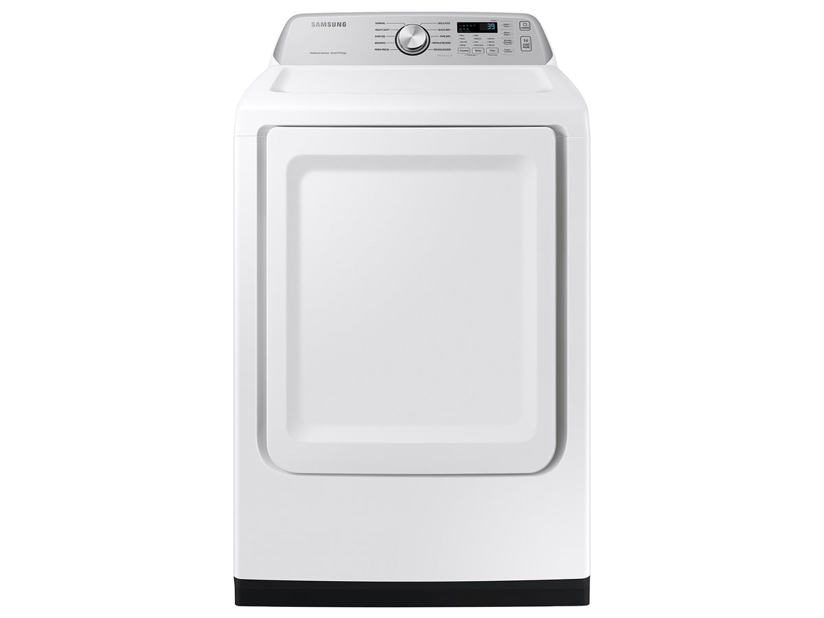 Samsung Top Load Gas Dryer Wi-Fi & SmartThings Sensor Dry, 7.4 cu. ft. - Brushed Black