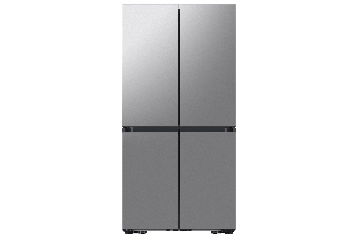 Samsung Bespoke AI 4-Door Flex Beverage Center Dual Ice Maker & Flex Zone, 23 cu. ft. - Stainless Steel