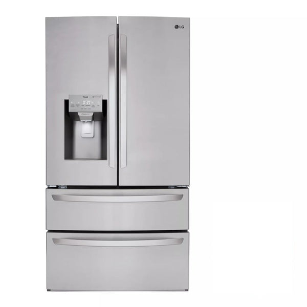 LG 28 cu. ft. 4-Door French Door, Standard Depth, Ice & Water, Double Freezer, Stainless Steel